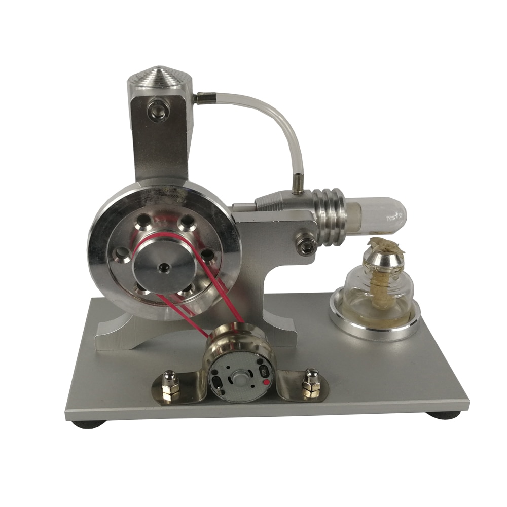 Miniature External Combustion Engine Model of Stirling Engine Generator with Startable Metal Cylinder 5