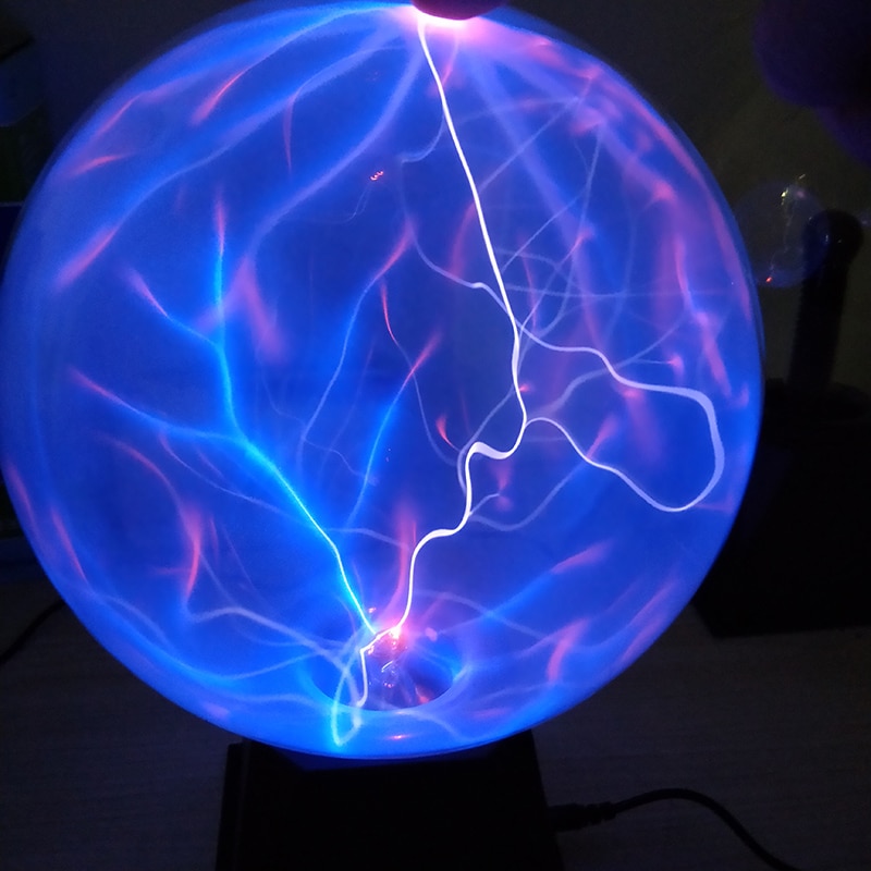 Artificial Lightning Ball Ion Ball Tesla Coil Glow Ball Arc Ball Touch Lightning Can Be Voice Controlled 12V 3