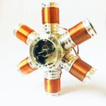 Metal Six-Cylinder Brushless Electromagnetic Engine Model 6