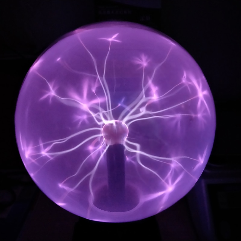 Artificial Lightning Ball Ion Ball Tesla Coil Glow Ball Arc Ball Touch Lightning Can Be Voice Controlled 12V 4