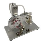 Miniature External Combustion Engine Model of Stirling Engine Generator with Startable Metal Cylinder 4
