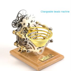 Stirling Engine Linked Bead Machine Movable Assembled Metal Mechanical Ethanol Power Engine