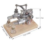 Balance Twin Cylinder Hot Air Stirling Engine External Combustion Engine Model With LED Lamp 2