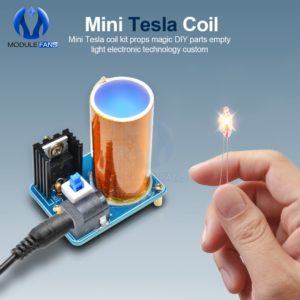Mini Tesla Coil Kit Magic Props DIY Parts Empty Lights Technology Diy Electronics BD243C DIY Mini Tesla Coil Module