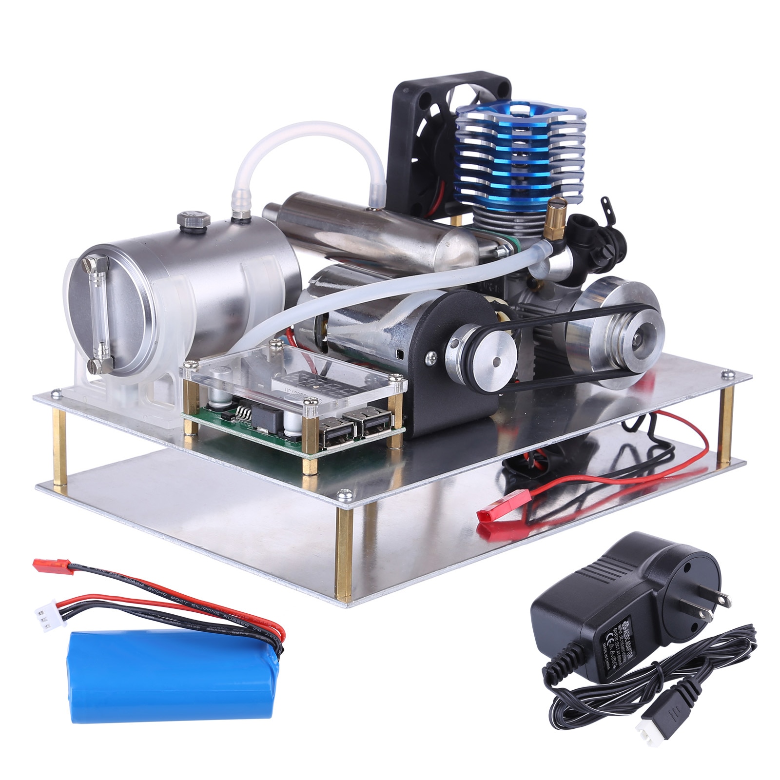 VX 18 Single Cylinder 2-stroke Air-cooled Assembled Methanol Engine Generator Model with Voltage Digital Display and Dual USB 3