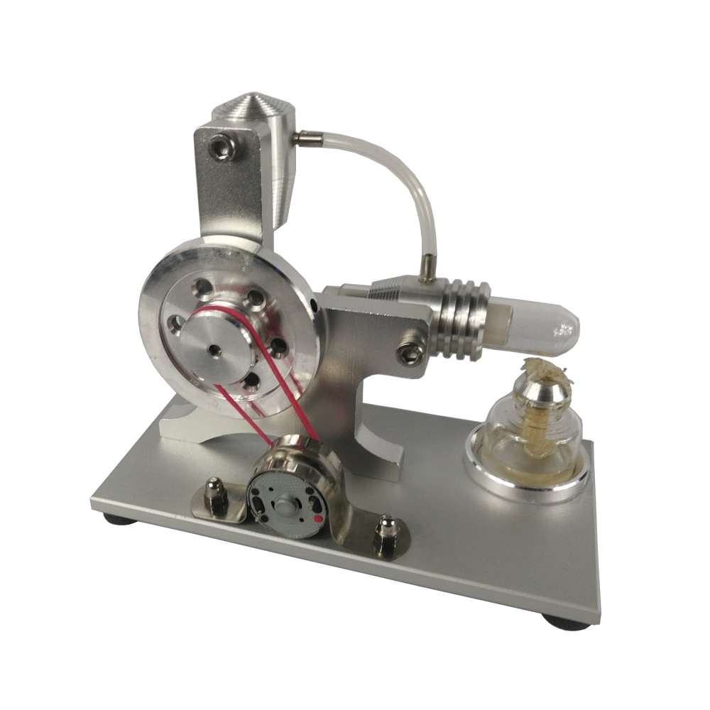 Miniature External Combustion Engine Model of Stirling Engine Generator with Startable Metal Cylinder 2