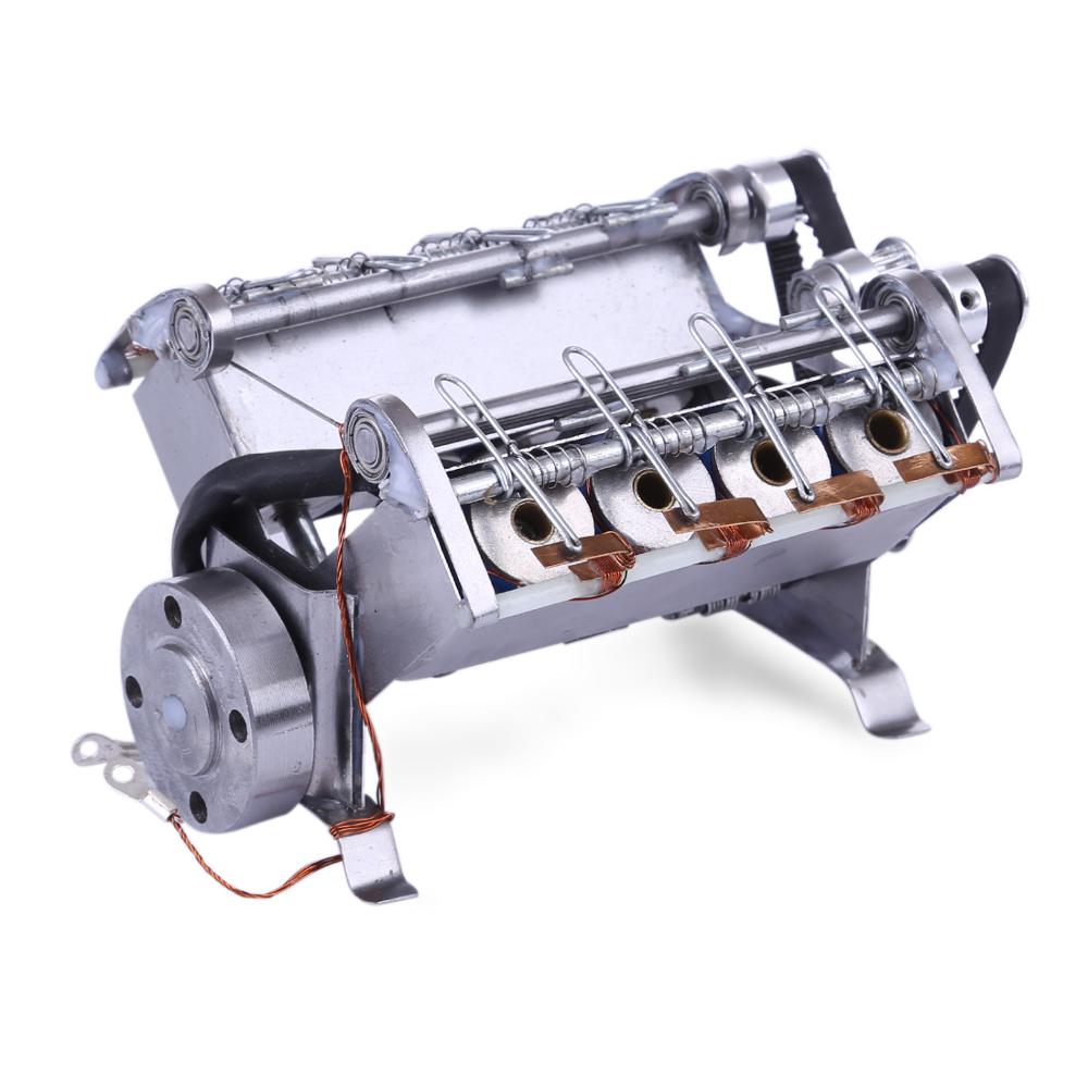 V8 High Speed Engine Model Electromagnetic 8-Cylinder Car Engine Working Principle Stem - Assembled 2