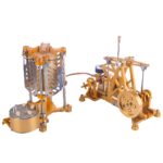 ENJOMOR Watt Steam Engine Scientific Educational Model Toys Steam Pump With Boiler Generator 2