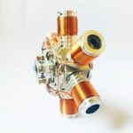 Metal Six-Cylinder Brushless Electromagnetic Engine Model 3