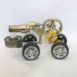 Single Cylinder Stirling Engine Model Runnable Car Motor Model - Golden 5
