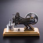 Hot Air Stirling Engine Motor Model Scientific Physics Education Toy Metal Frame Wood Base Experimental Equipment 1