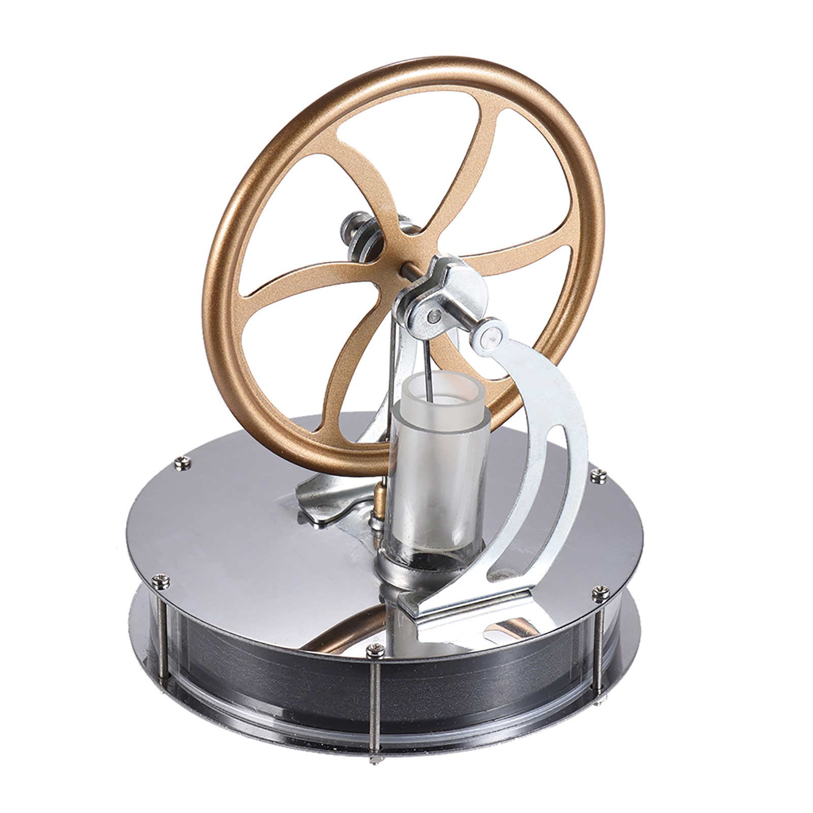 Low Temperature Mini Air Stirling Engine Motor Model Heat Steam Arrival Stainless Steel Education Toy 6