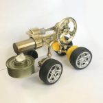 Single Cylinder Stirling Engine Model Runnable Car Motor Model - Golden 2