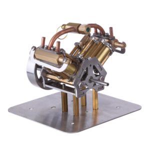 V4 Steam Engine Miniature Steam Engine Model...