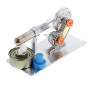 Mini Hot Air Stirling Engine Motor Model Educational Toy Kits Electricity
