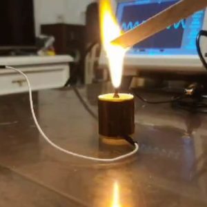 High Frequency Tesla Coil HFSSTC Electronic Candle Plasma Flame Run continuously for 10 minutes