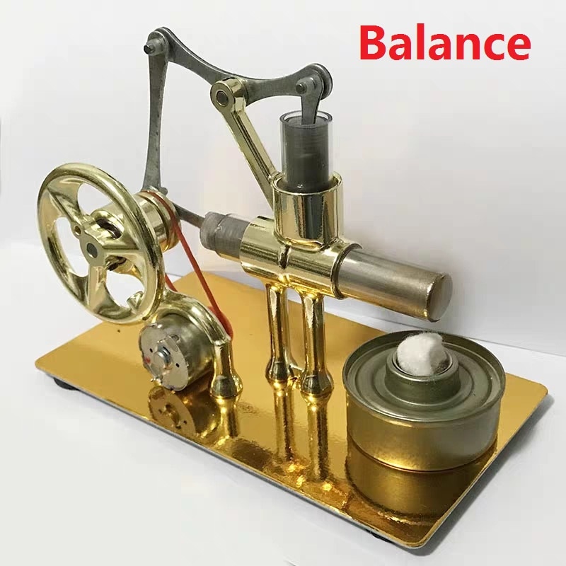 Hot Air Stirling Engine Experiment Model Power Generator Motor Educational Physic Steam Power 6